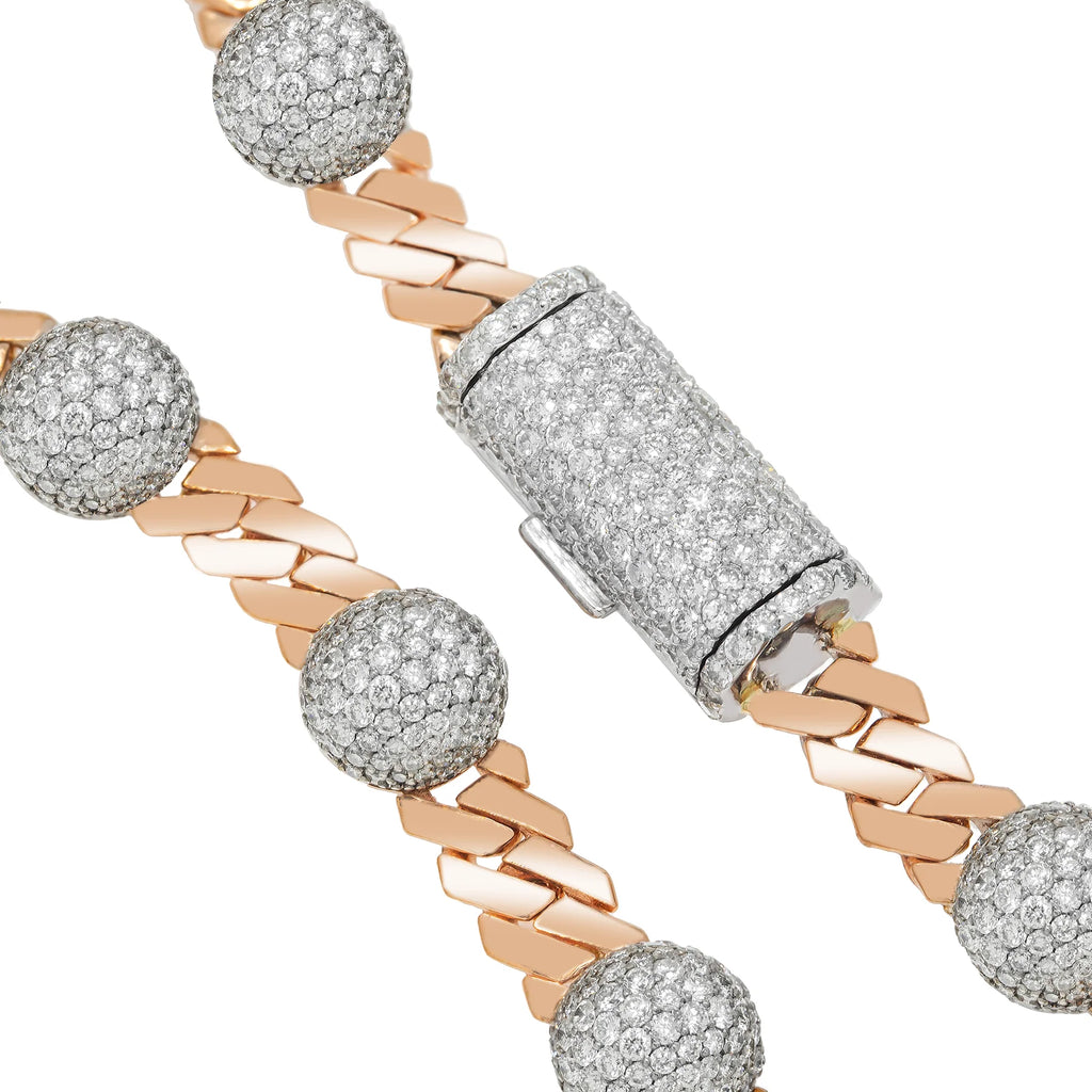 DIAMOND CUBAN BALL CHAIN