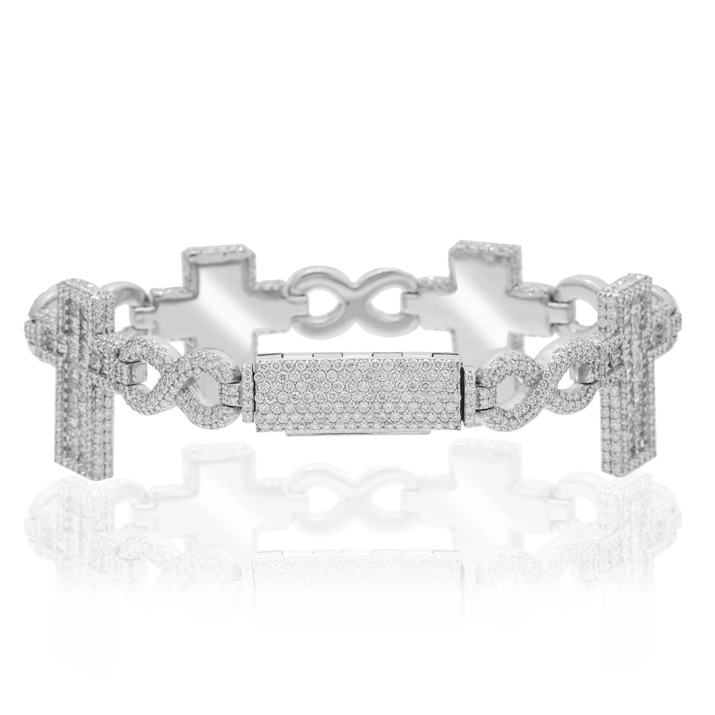 Infinity Link Cross Bracelet