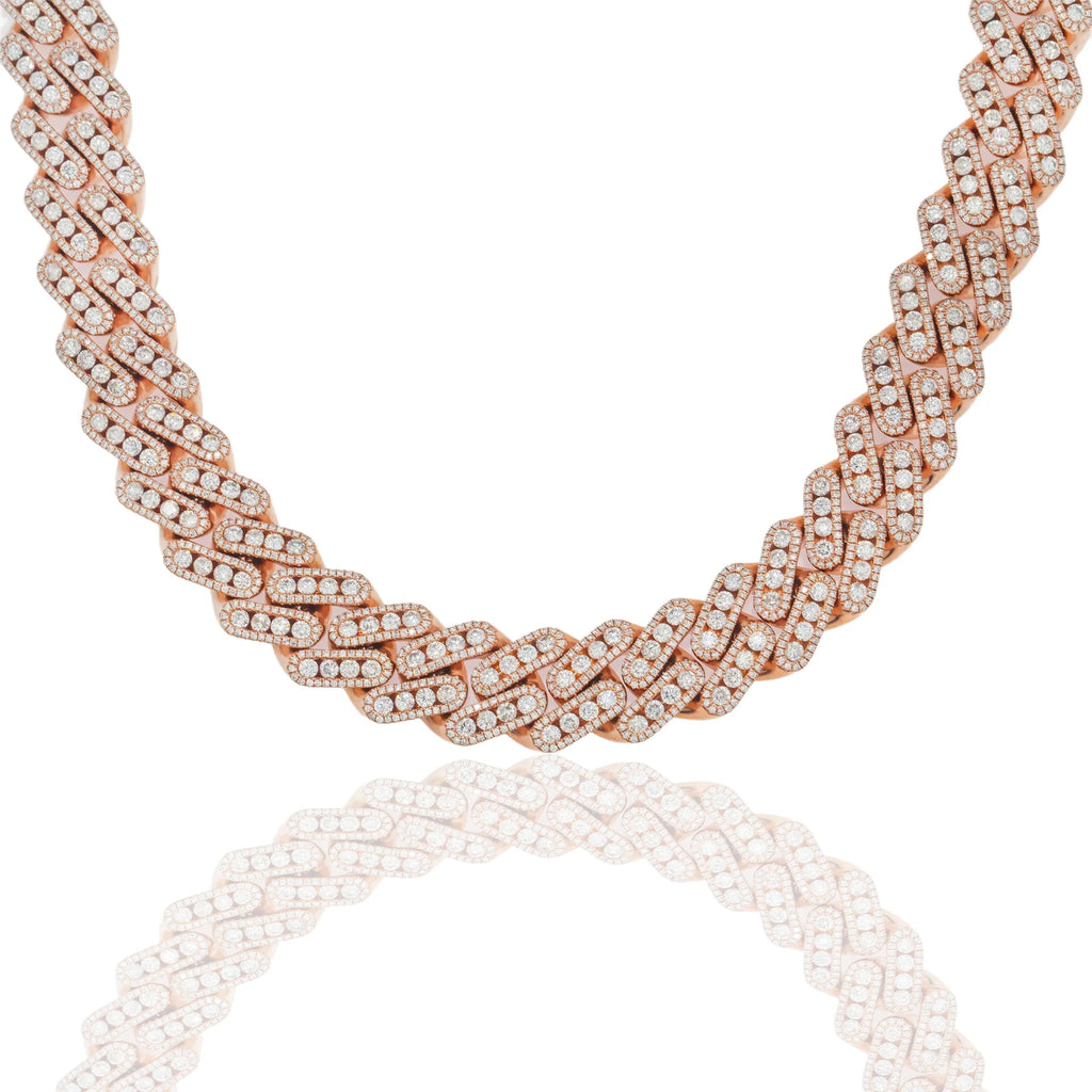 DIAMOND CUBAN NECKLACE