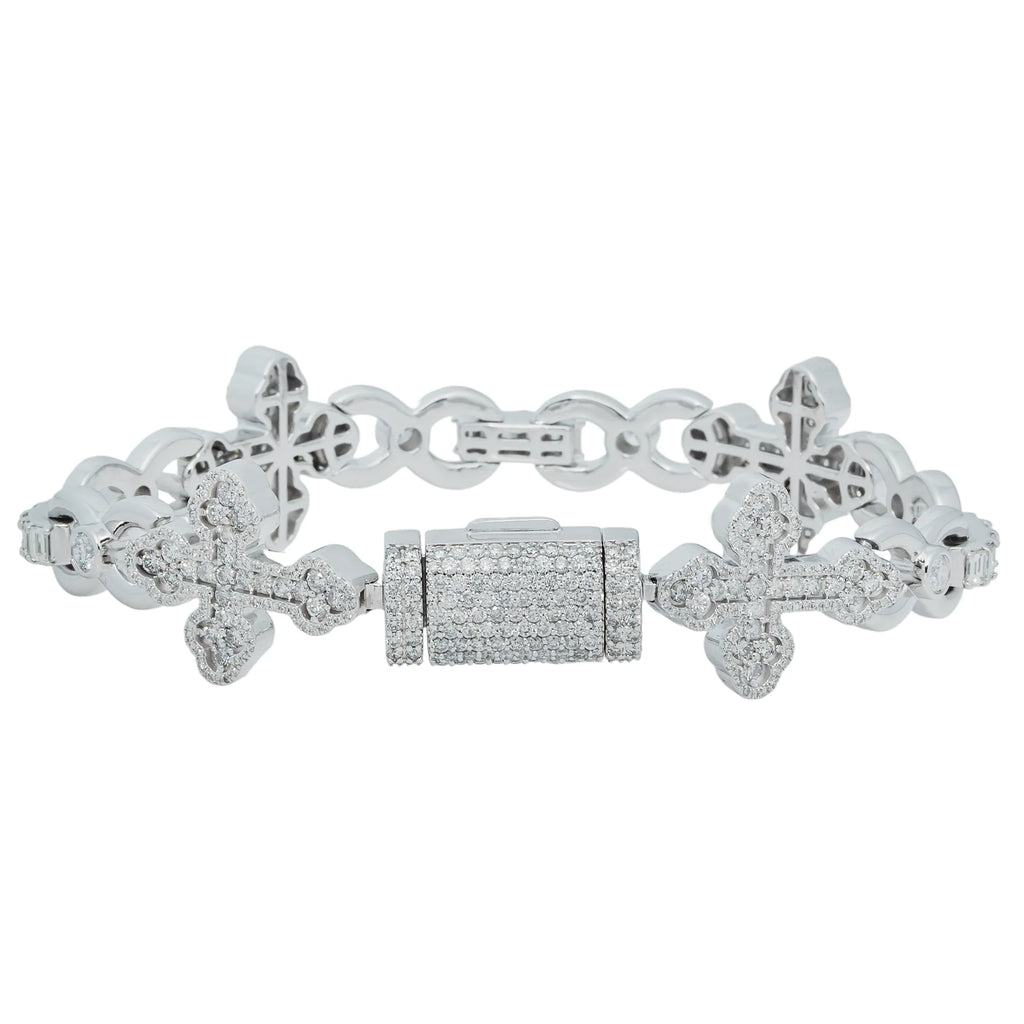 Infinity Cross Diamond Bracelet