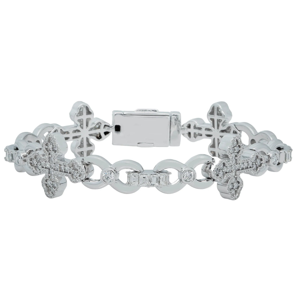 Infinity Cross Diamond Bracelet