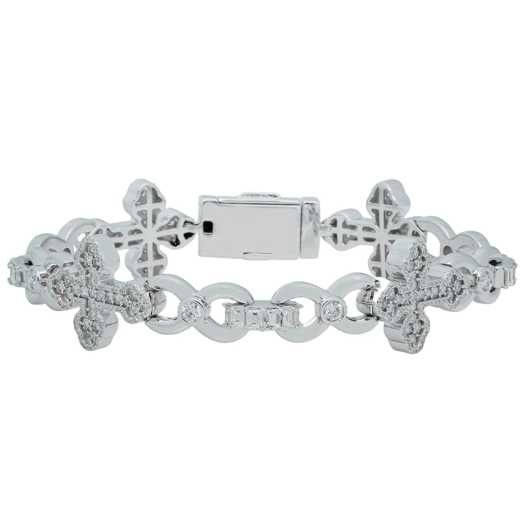 Infinity Cross Diamond Bracelet