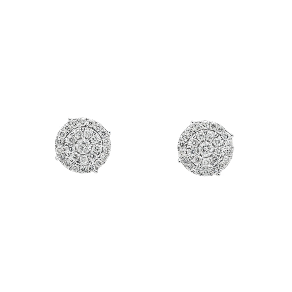Diamond Cluster Earrings