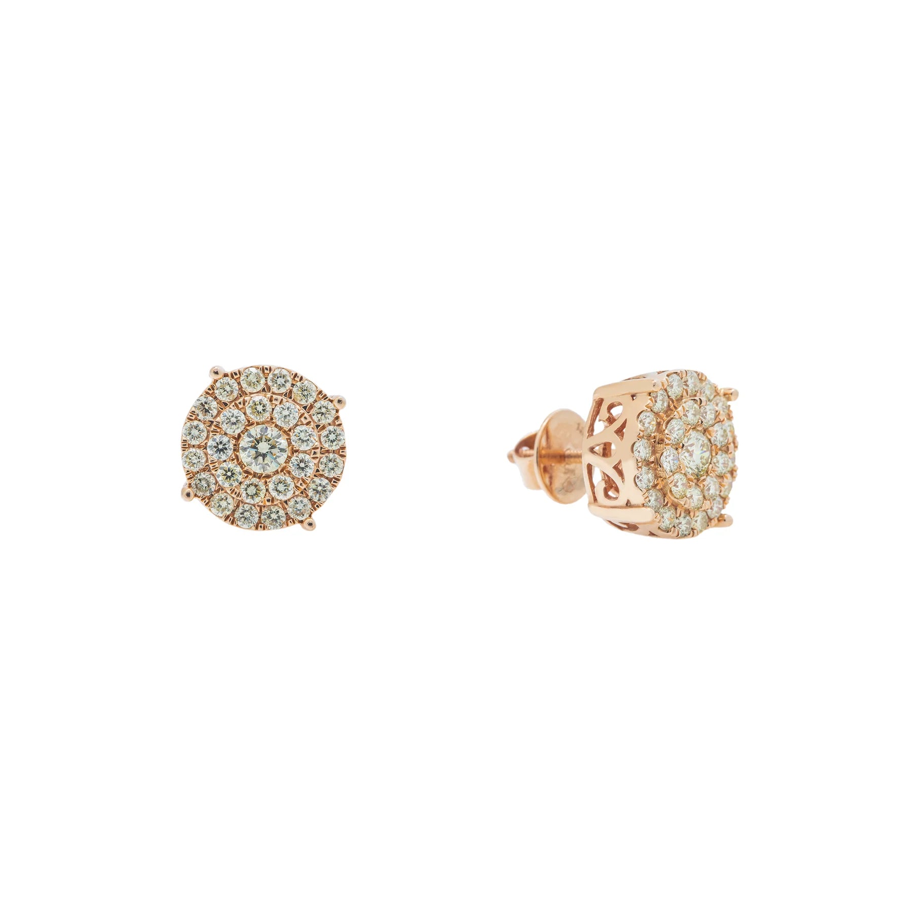 Diamond Cluster Earrings