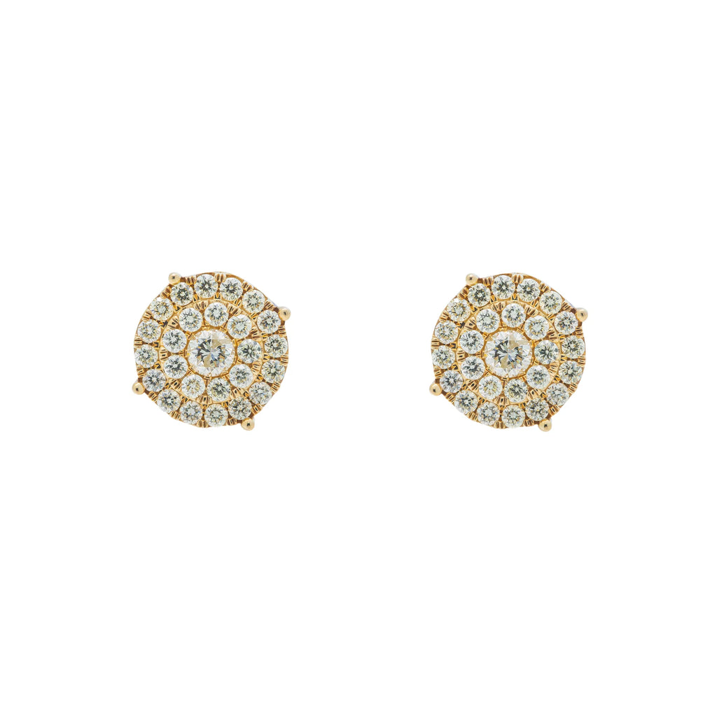 Diamond Cluster Earrings