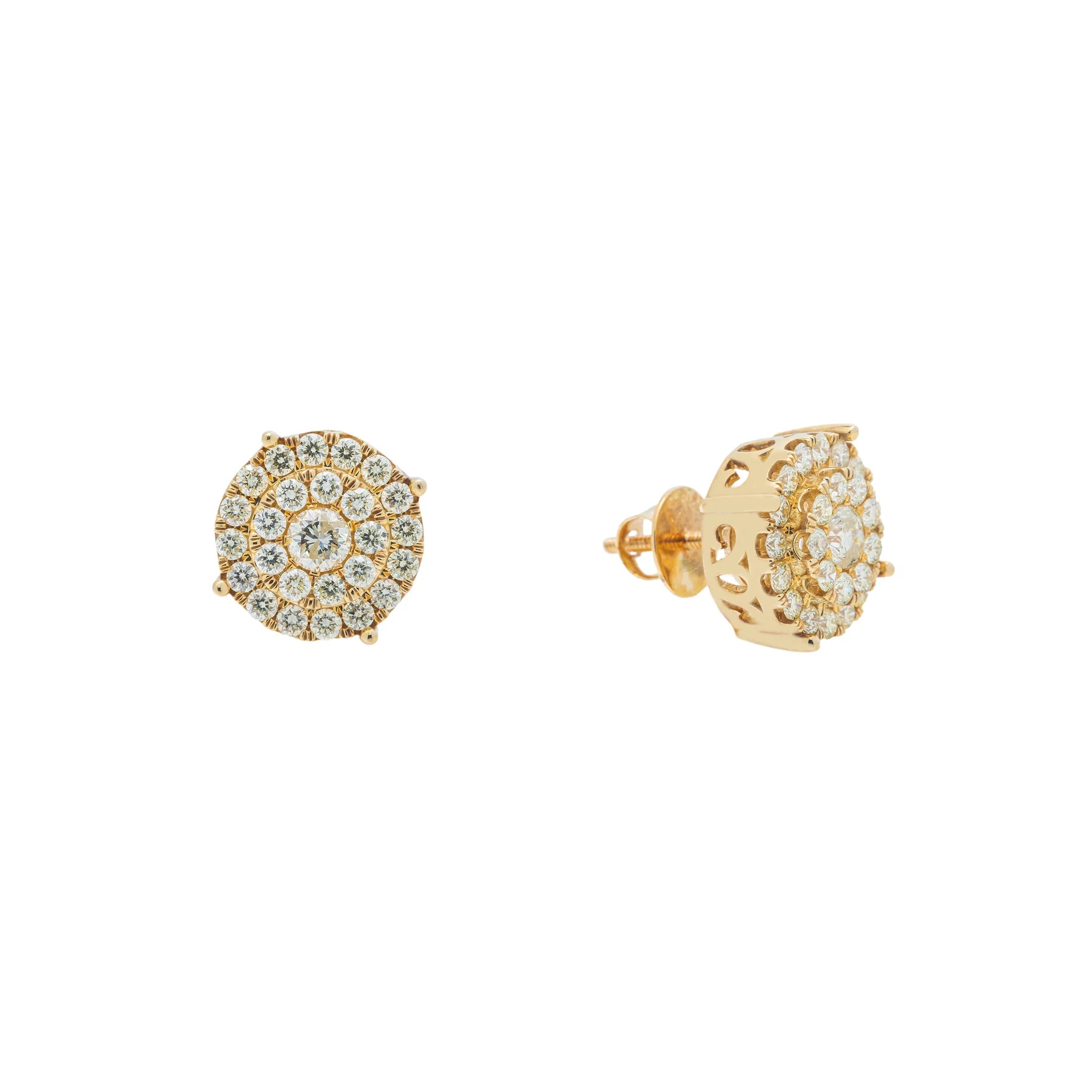 Diamond Cluster Earrings