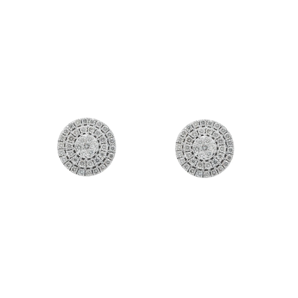 Diamond Cluster Earrings