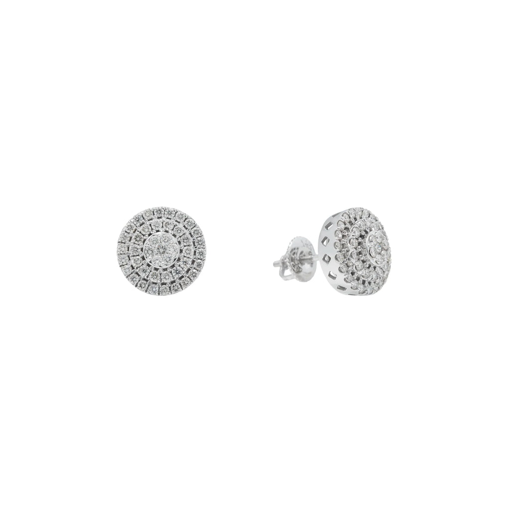 Diamond Cluster Earrings
