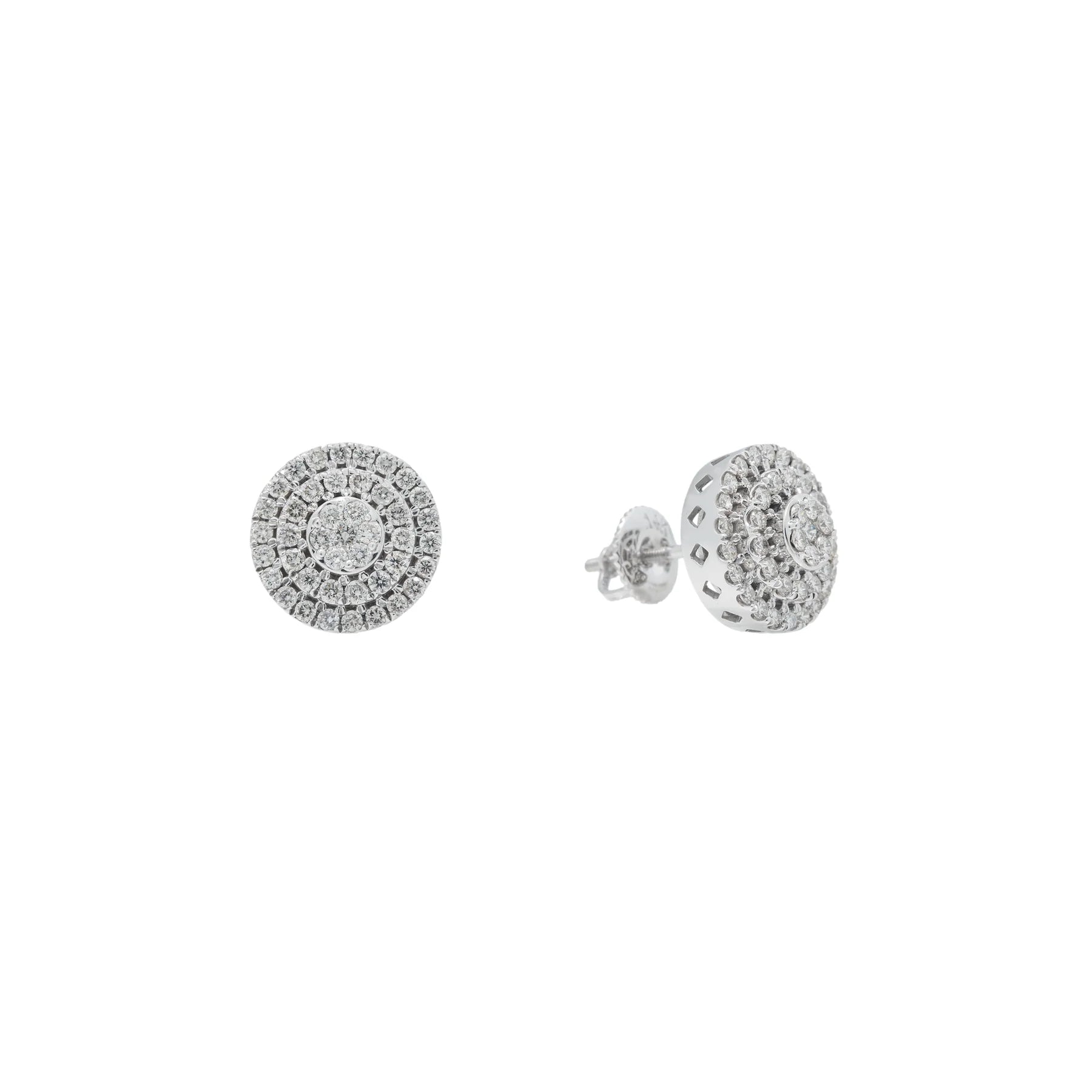 Diamond Cluster Earrings