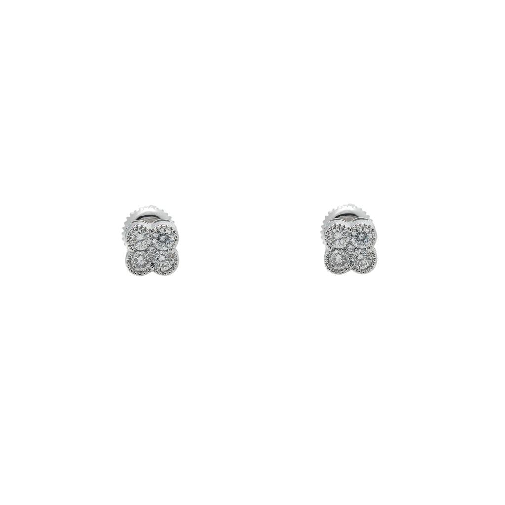 Diamond Clover Earrings