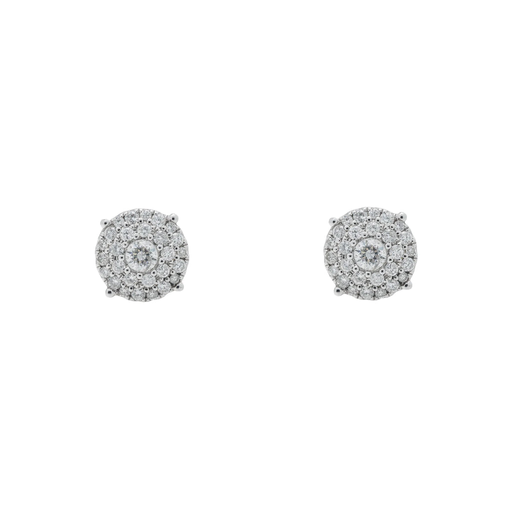 Diamond Cluster Earrings