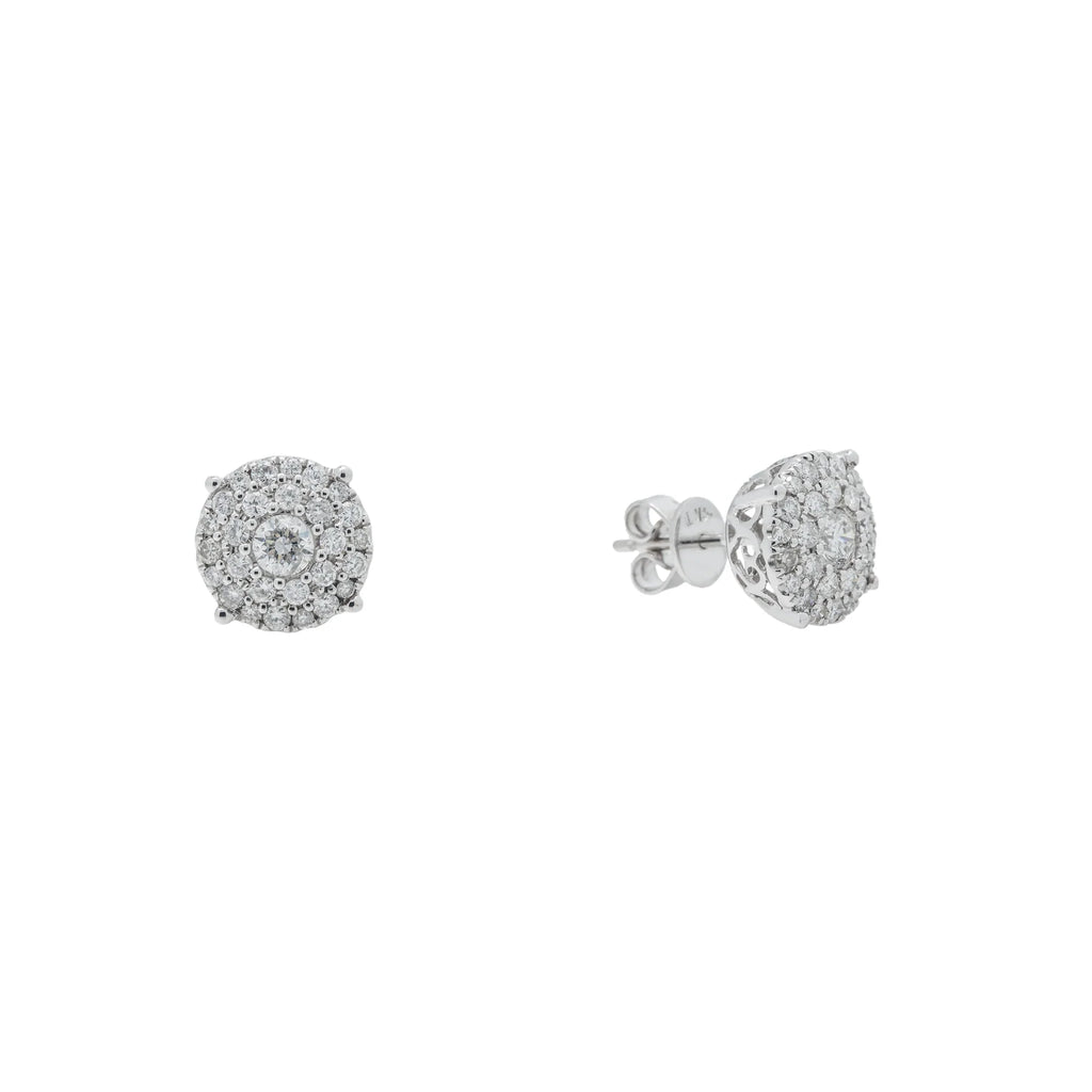 Diamond Cluster Earrings