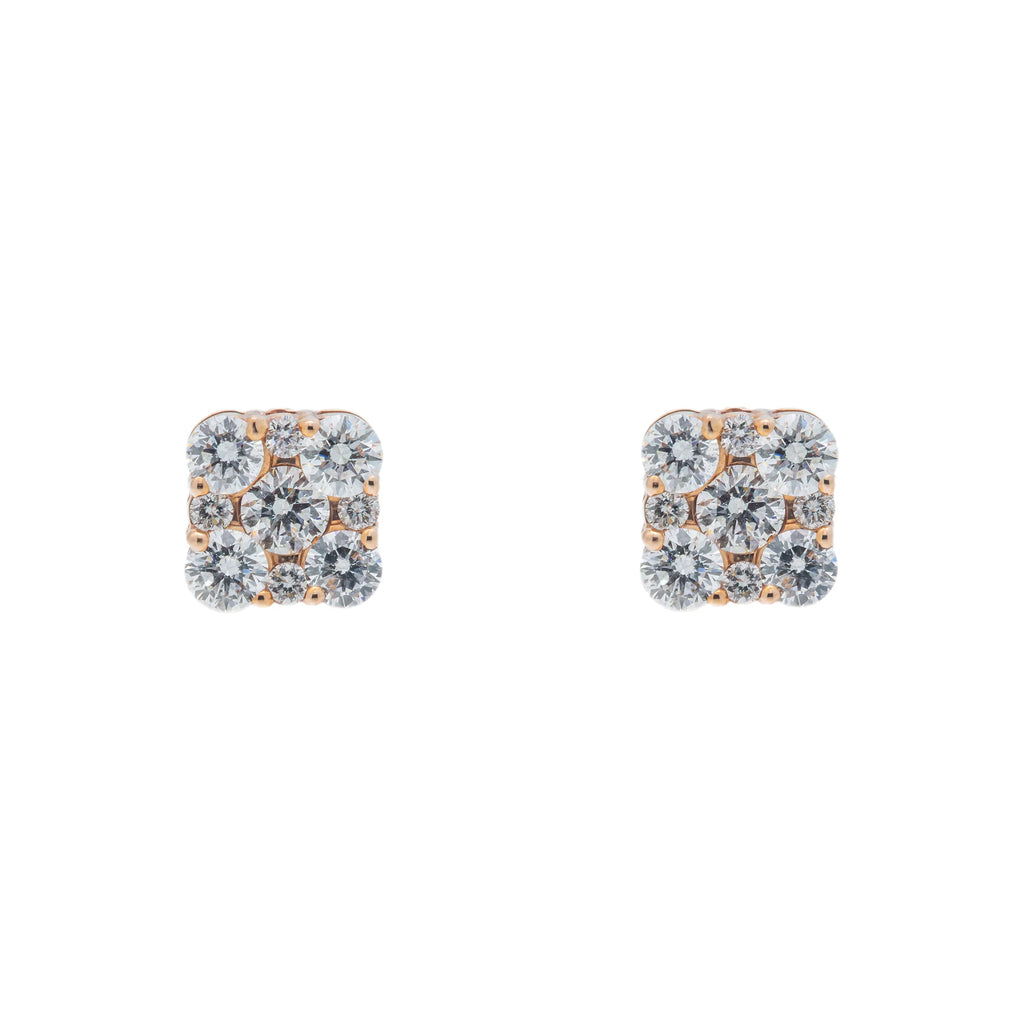 Diamond Square Earrings
