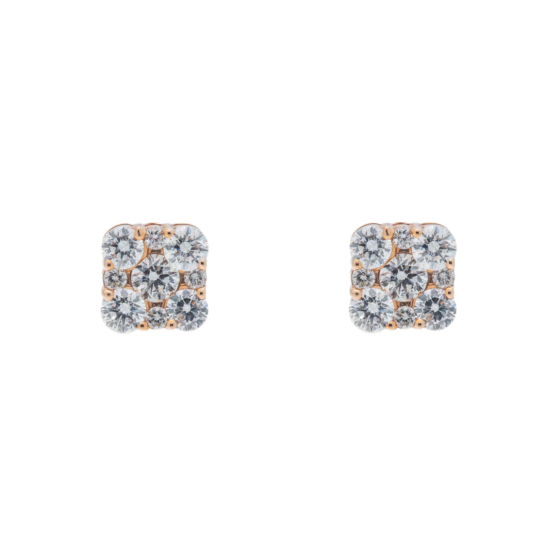 Diamond Square Earrings