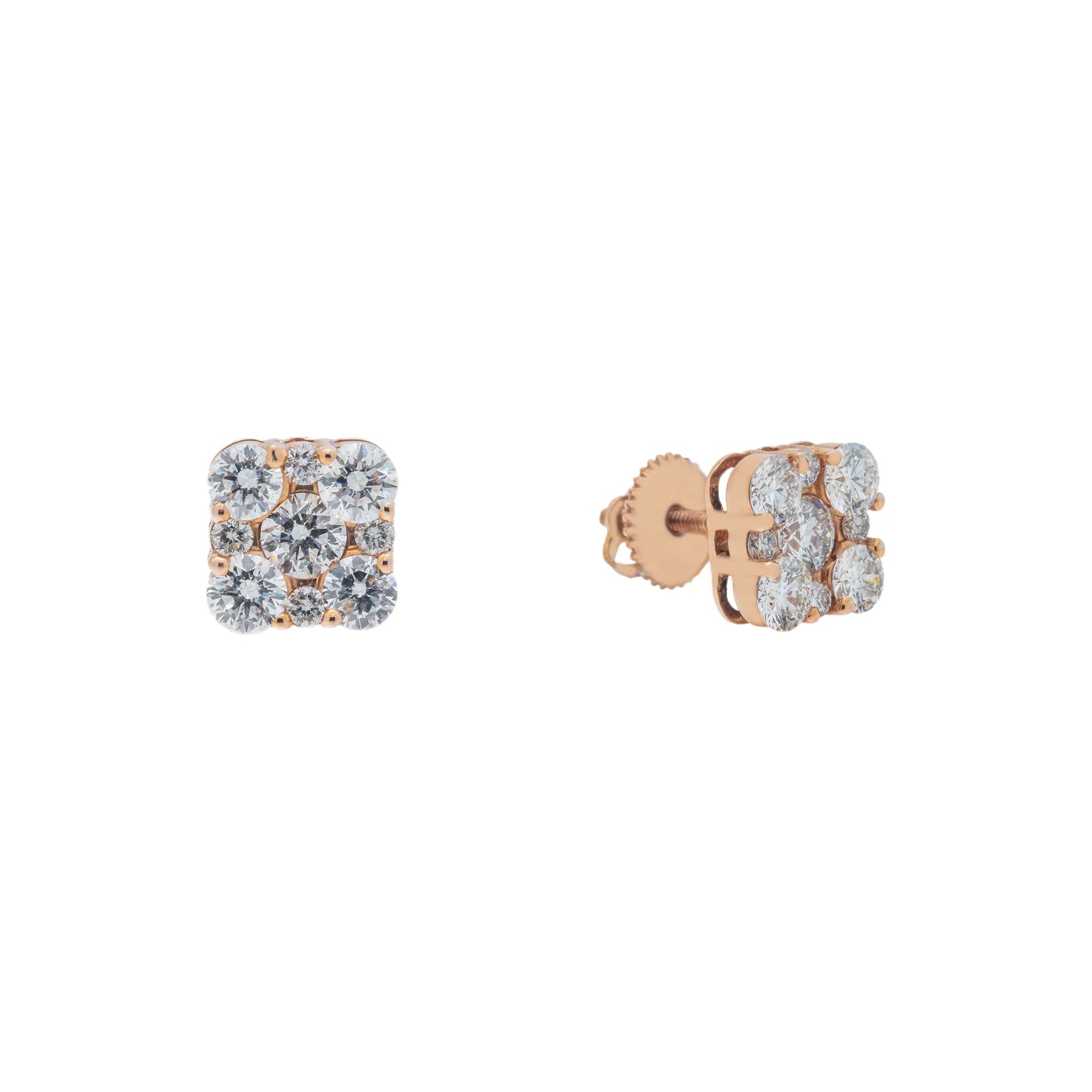 Diamond Square Earrings