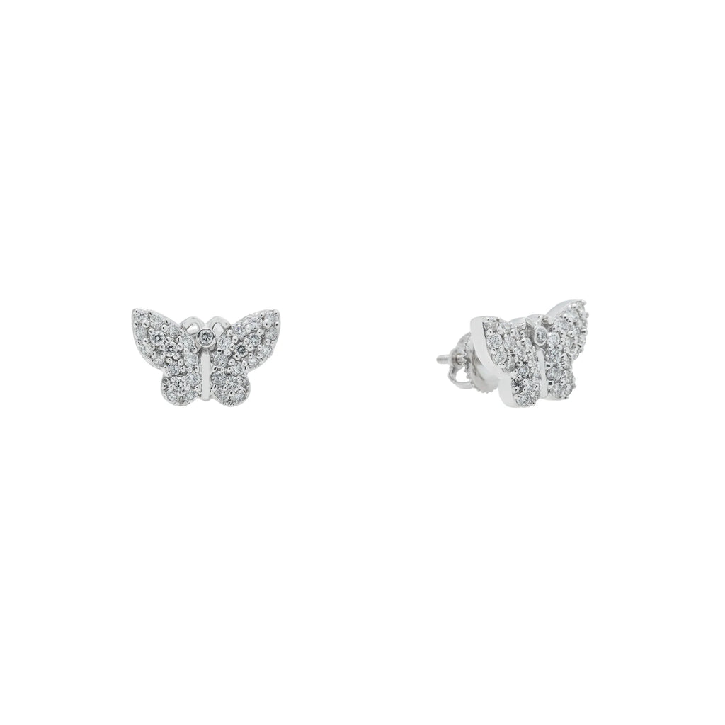 Diamond Butterfly Earrings