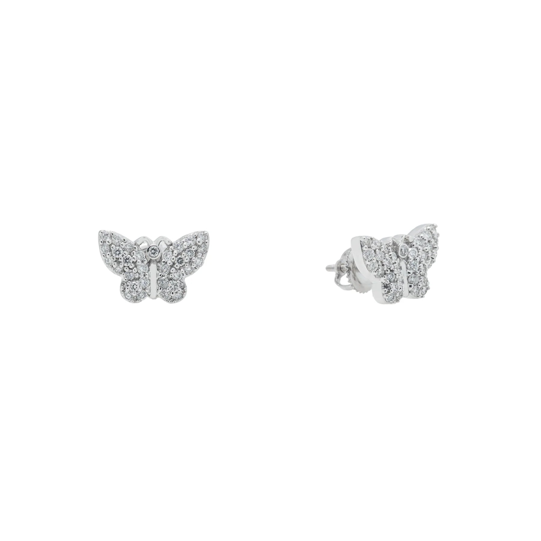 Diamond Butterfly Earrings