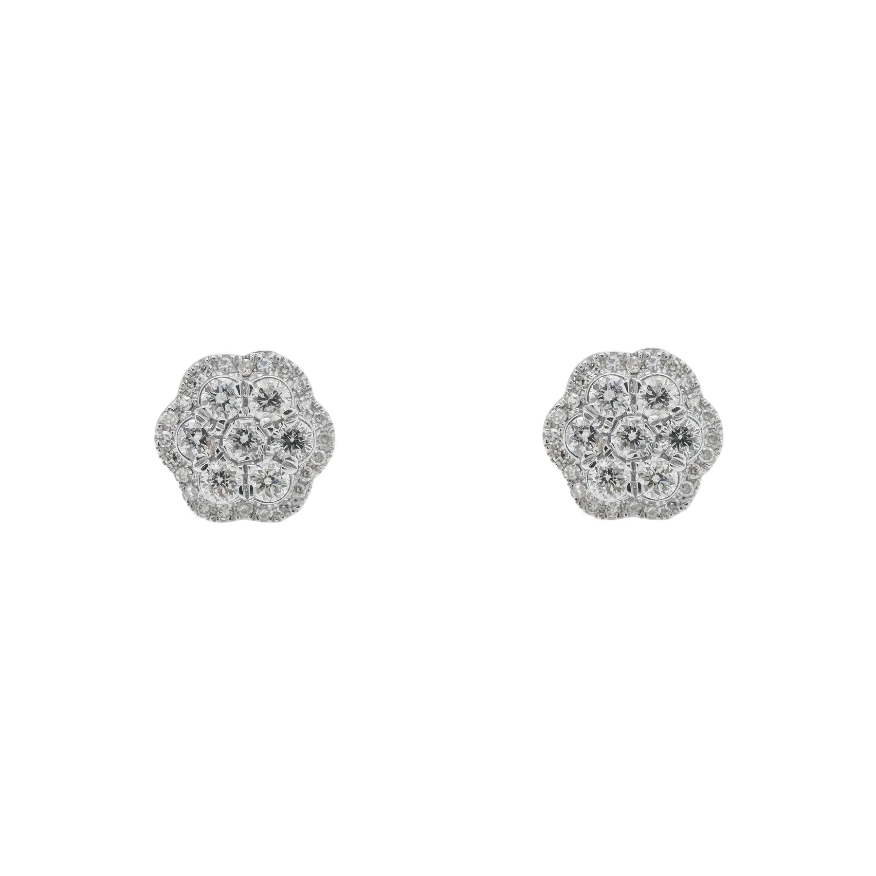 Diamond Cluster Earrings
