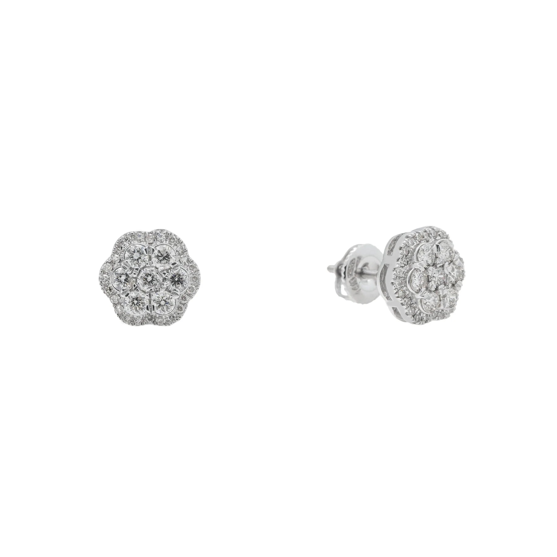 Diamond Cluster Earrings