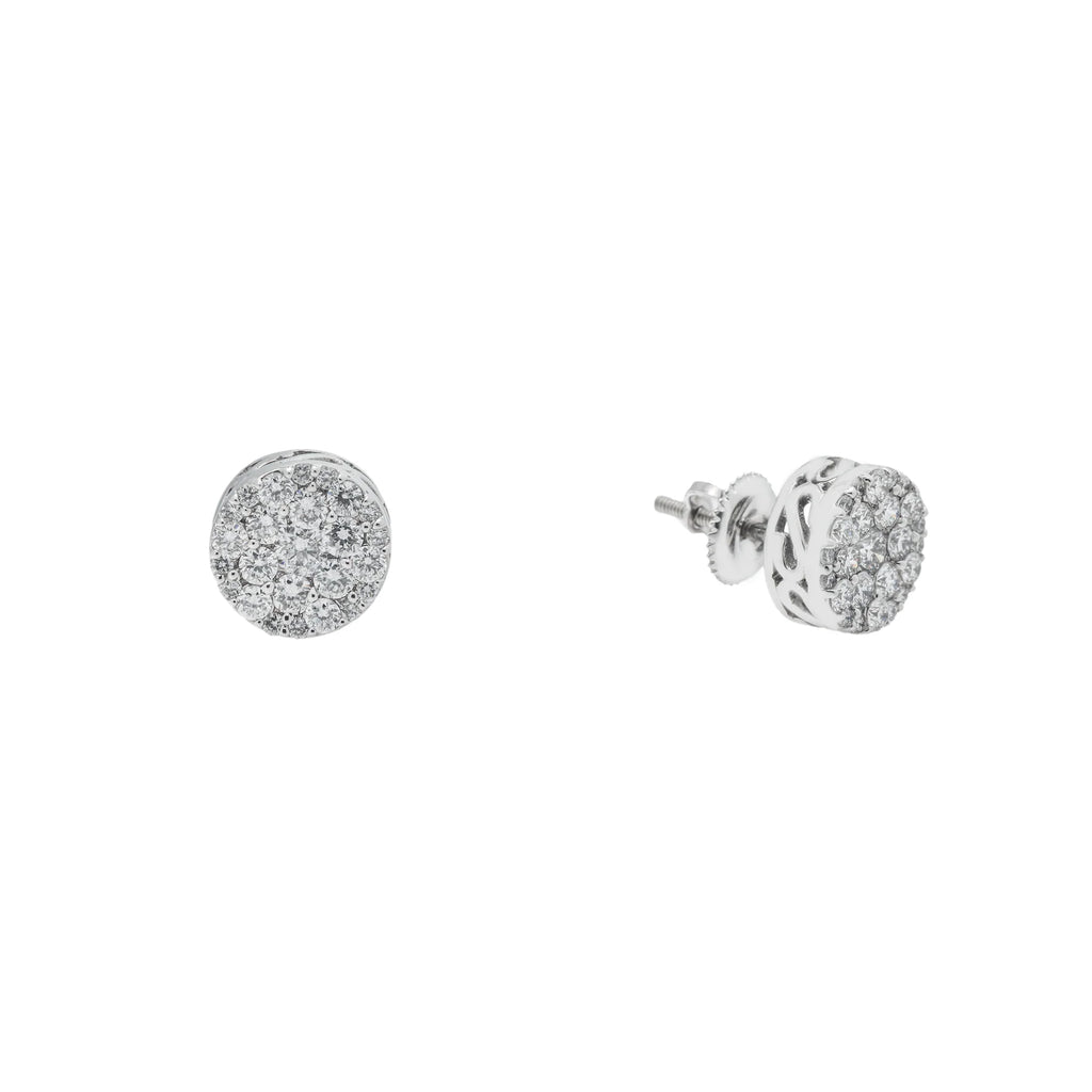 Diamond Cluster Earrings