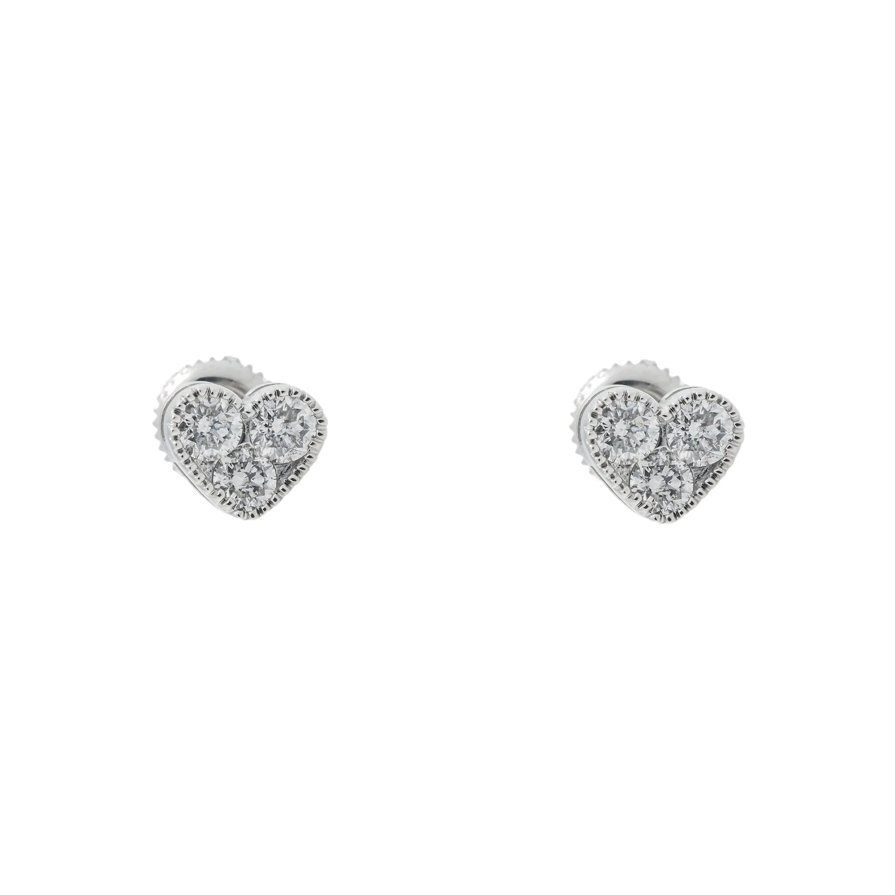 Diamond Heart Earrings