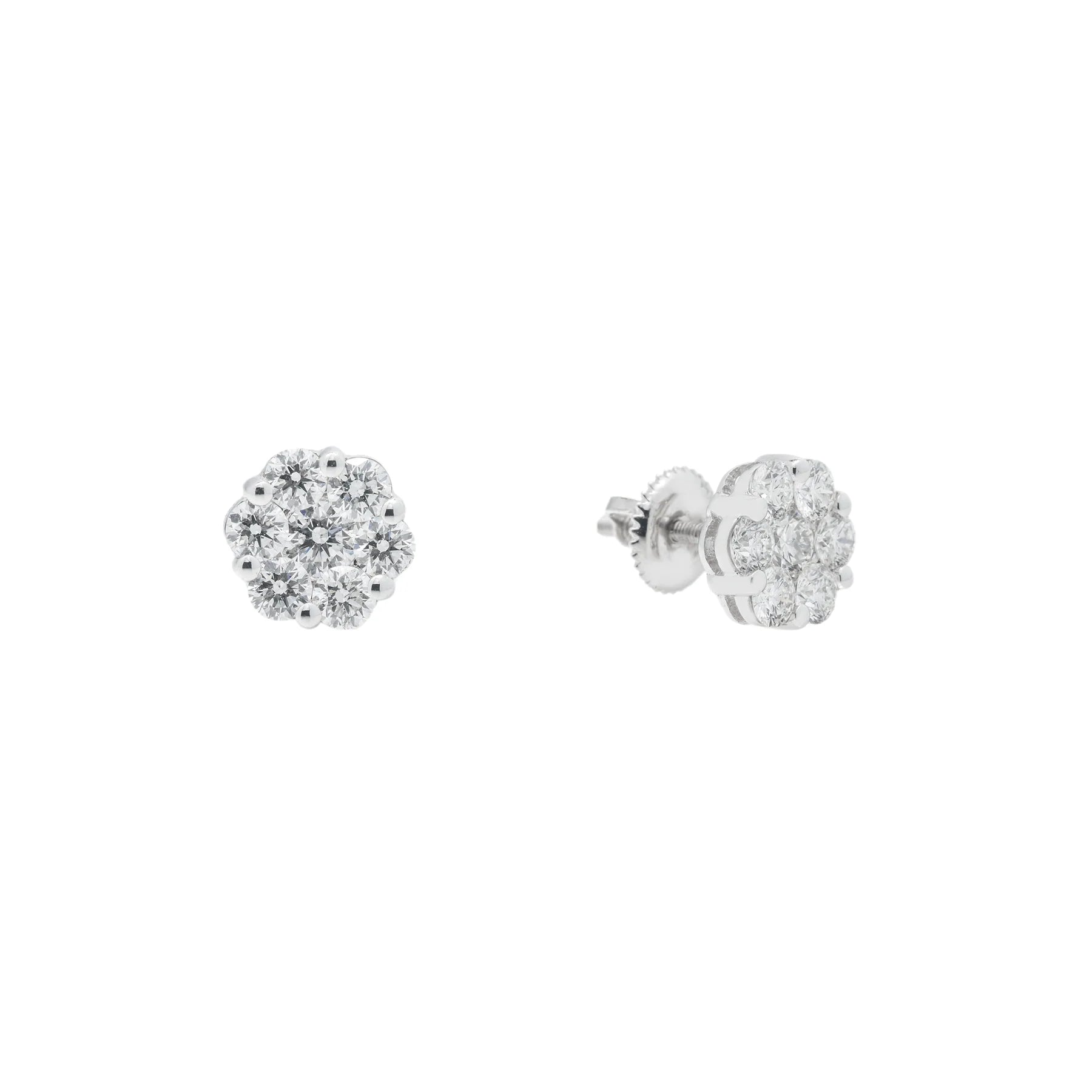 Diamond Cluster Earrings