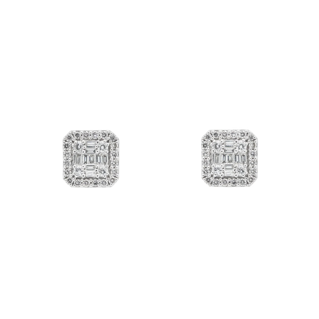 Diamond Square Earrings