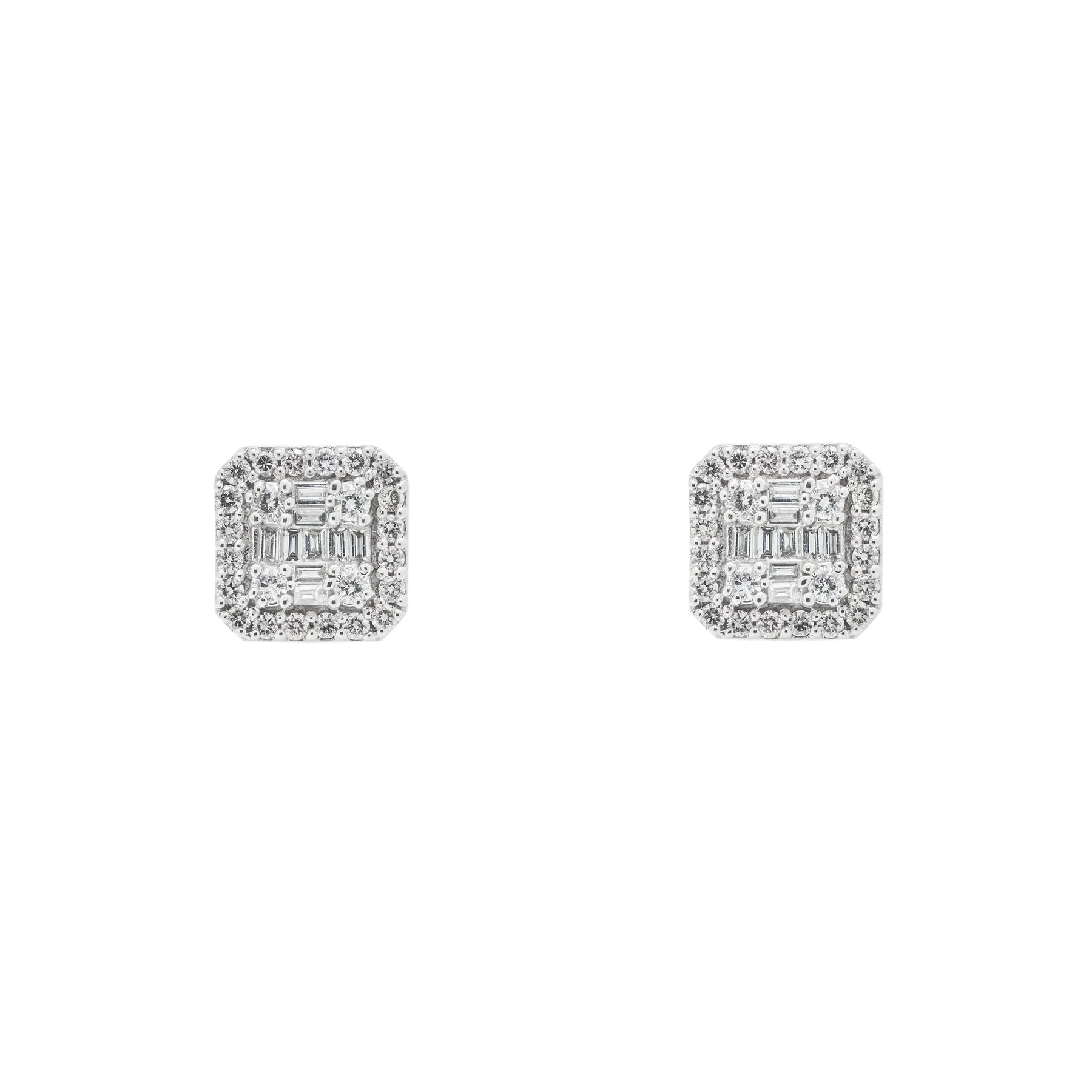 Diamond Square Earrings