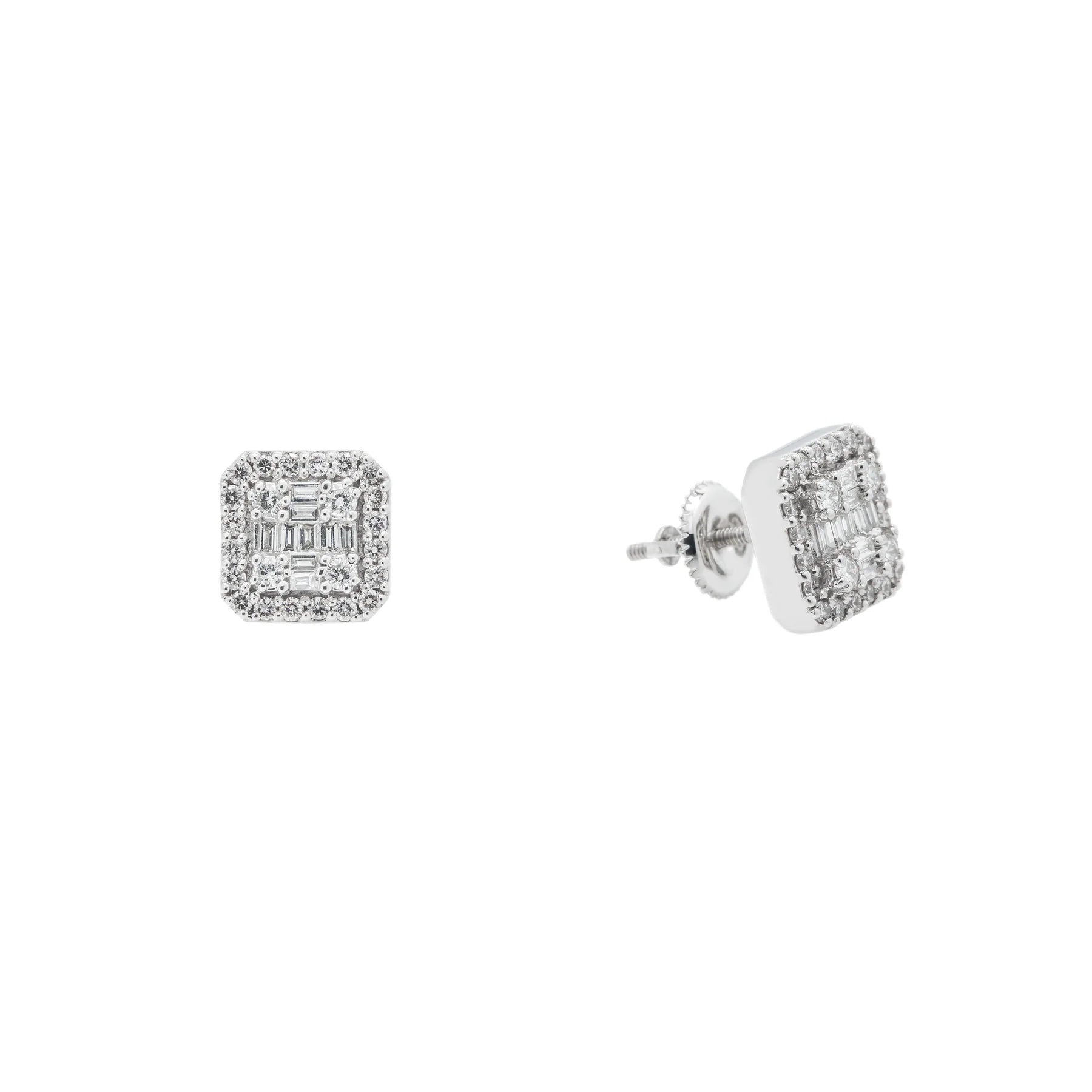 Diamond Square Earrings