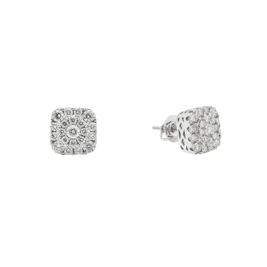 Diamond Square Earrings