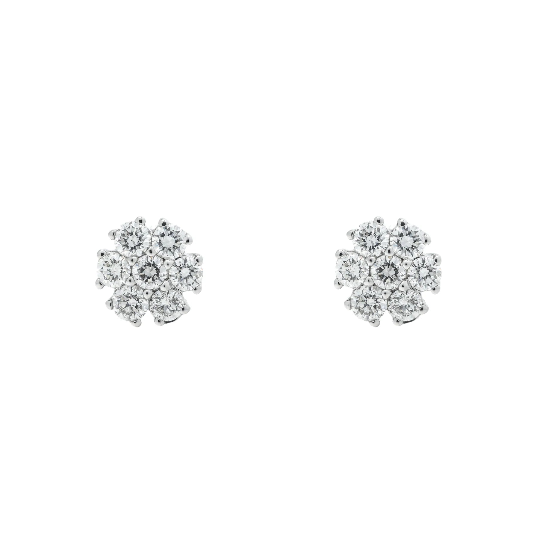 Diamond Cluster Earrings