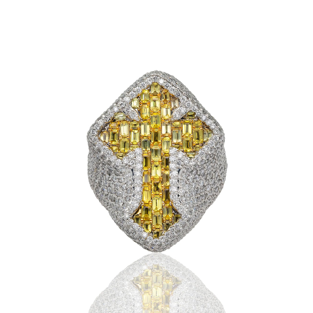 Diamond Cross Ring