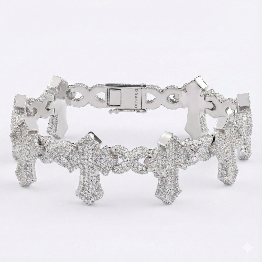 HOLY CROWN CROSS BRACELET