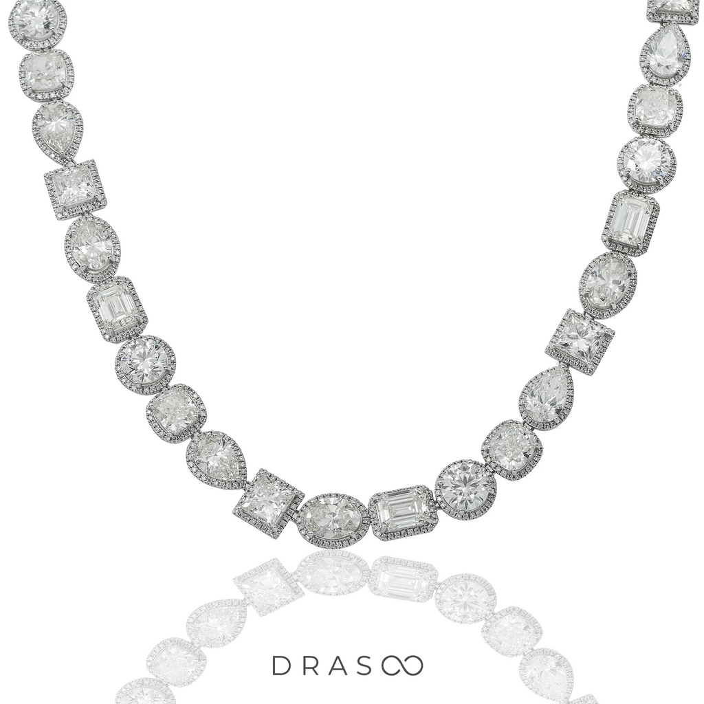 MULTI SHAPE DIAMOND NECKLACE