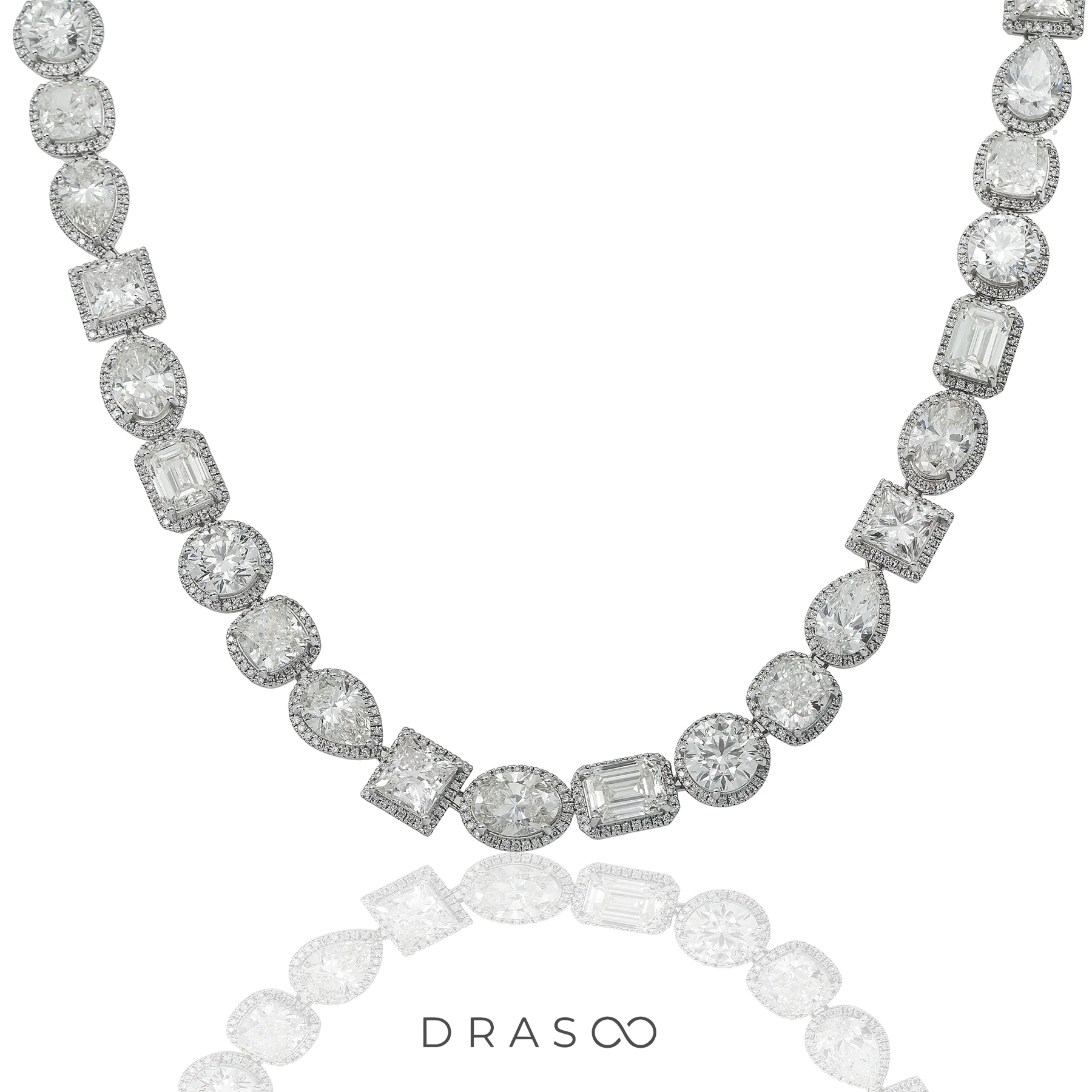 MULTI SHAPE DIAMOND NECKLACE