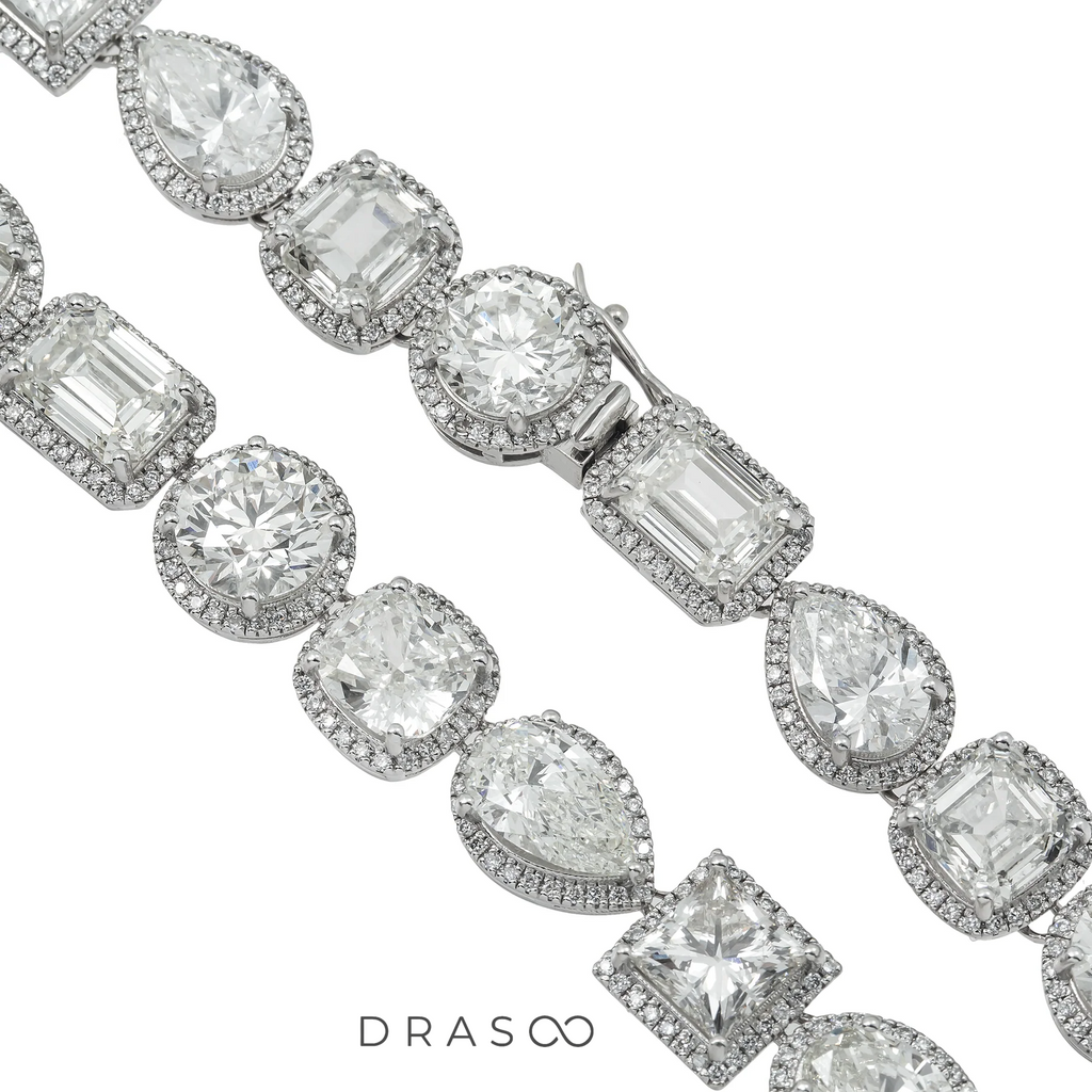 MULTI SHAPE DIAMOND NECKLACE