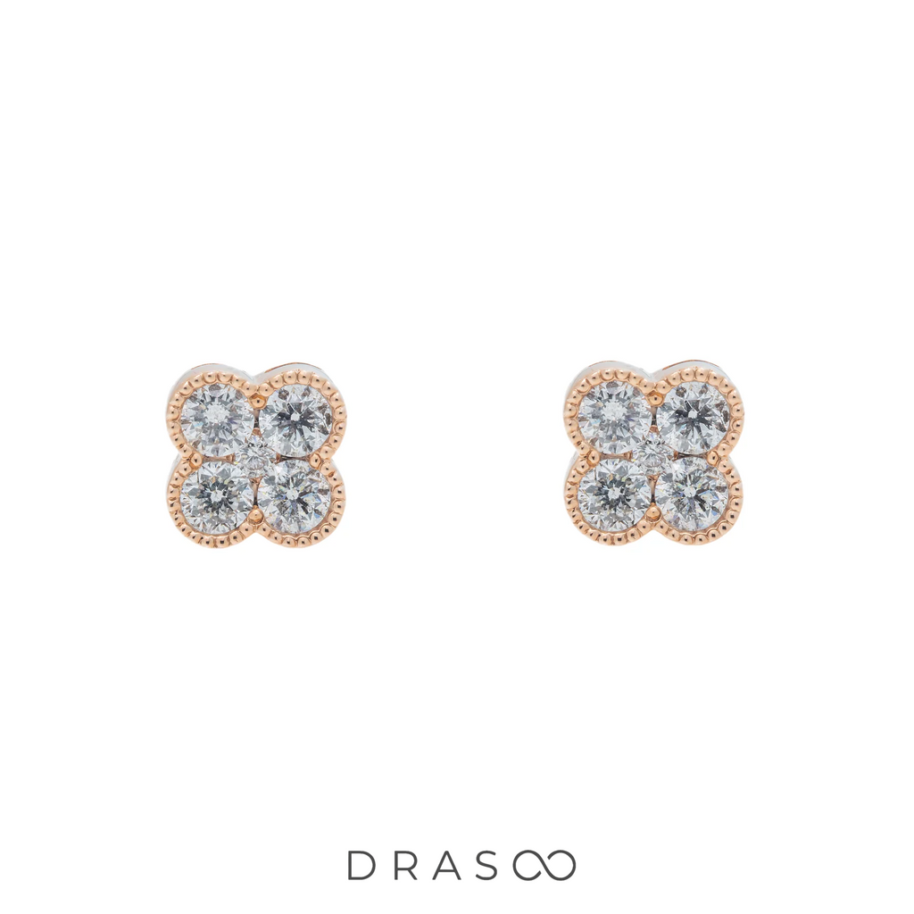 CELESTIAL CLOVER STUDS