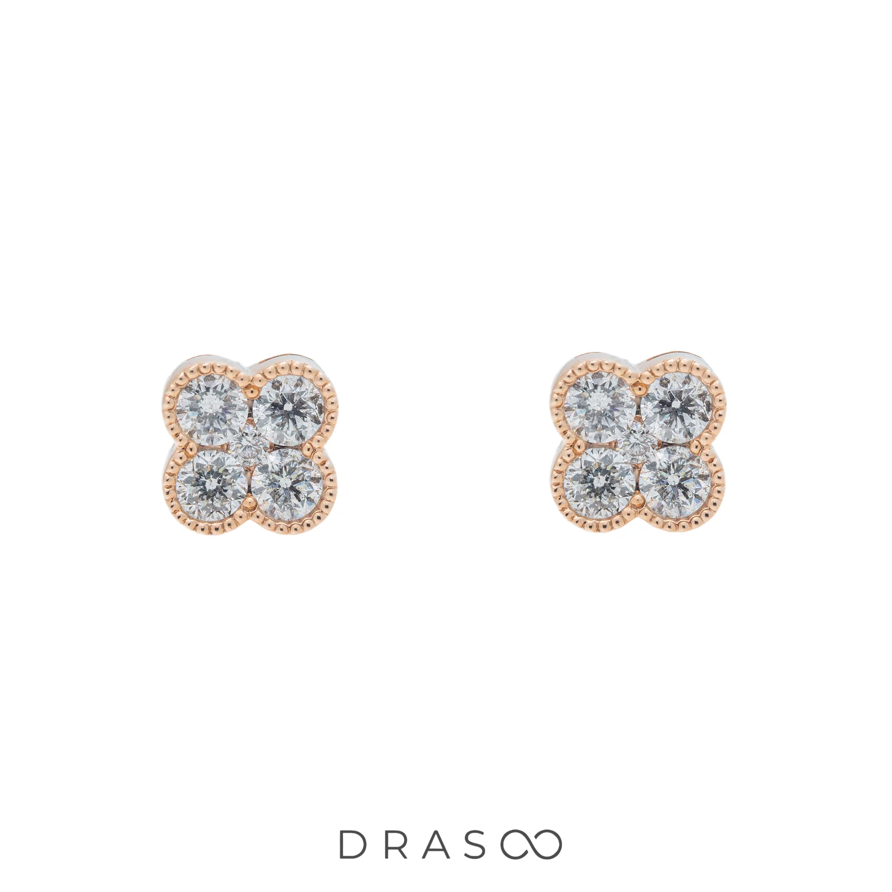 CELESTIAL CLOVER STUDS