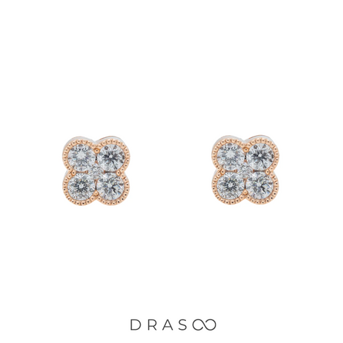 CELESTIAL CLOVER STUDS