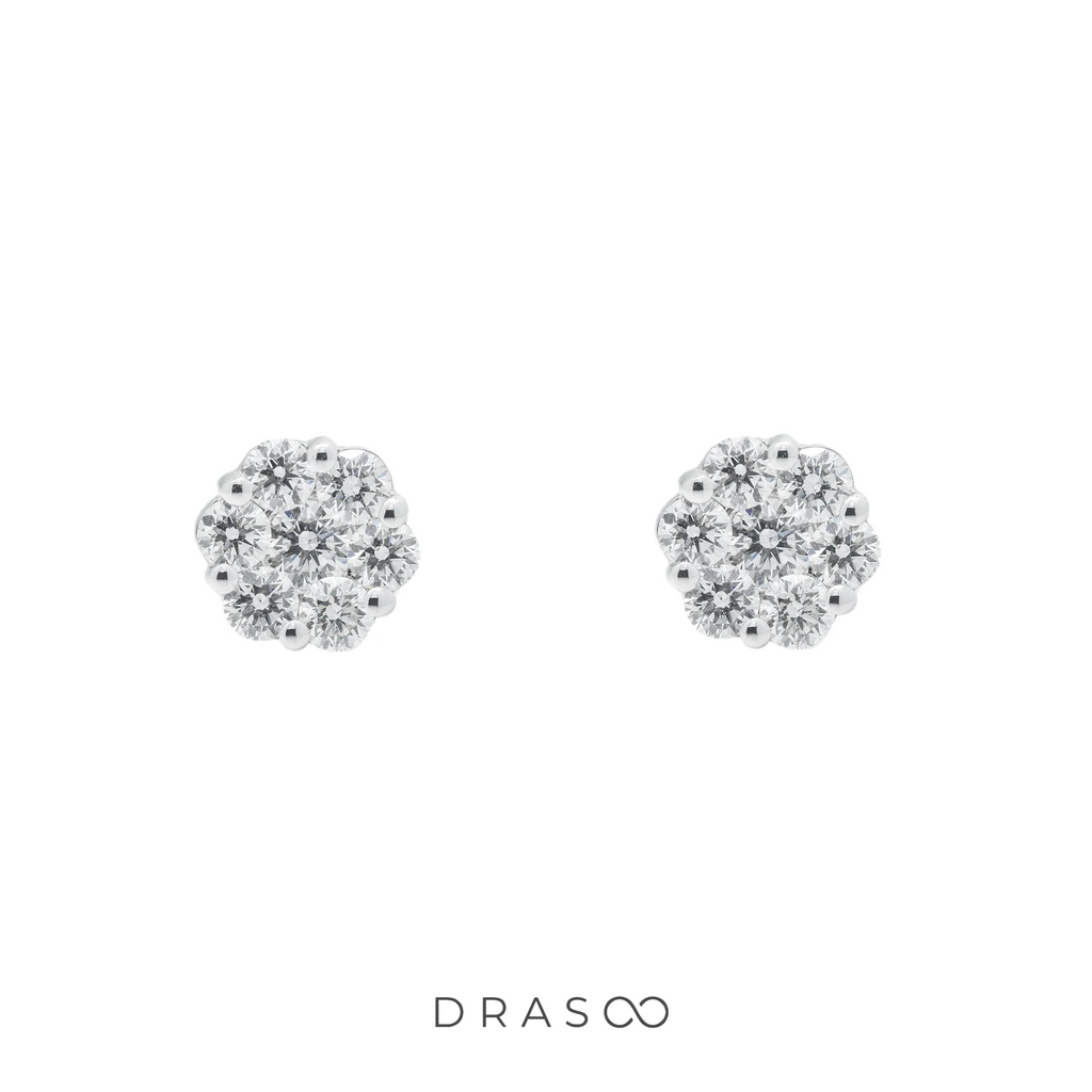 ORBIT DIAMOND CLUSTER STUDS