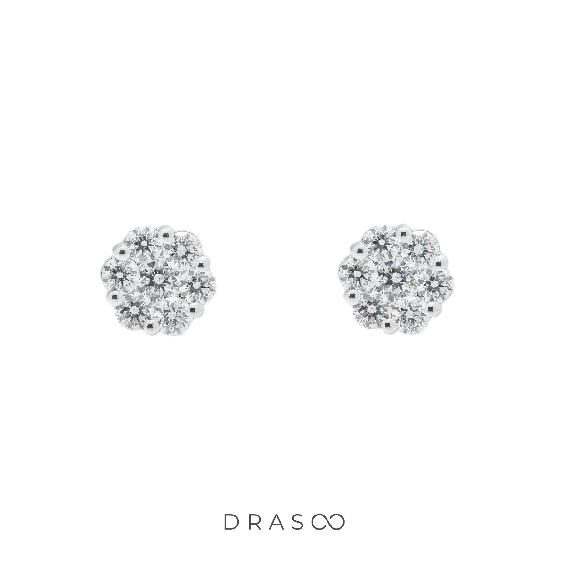 ORBIT DIAMOND CLUSTER STUDS