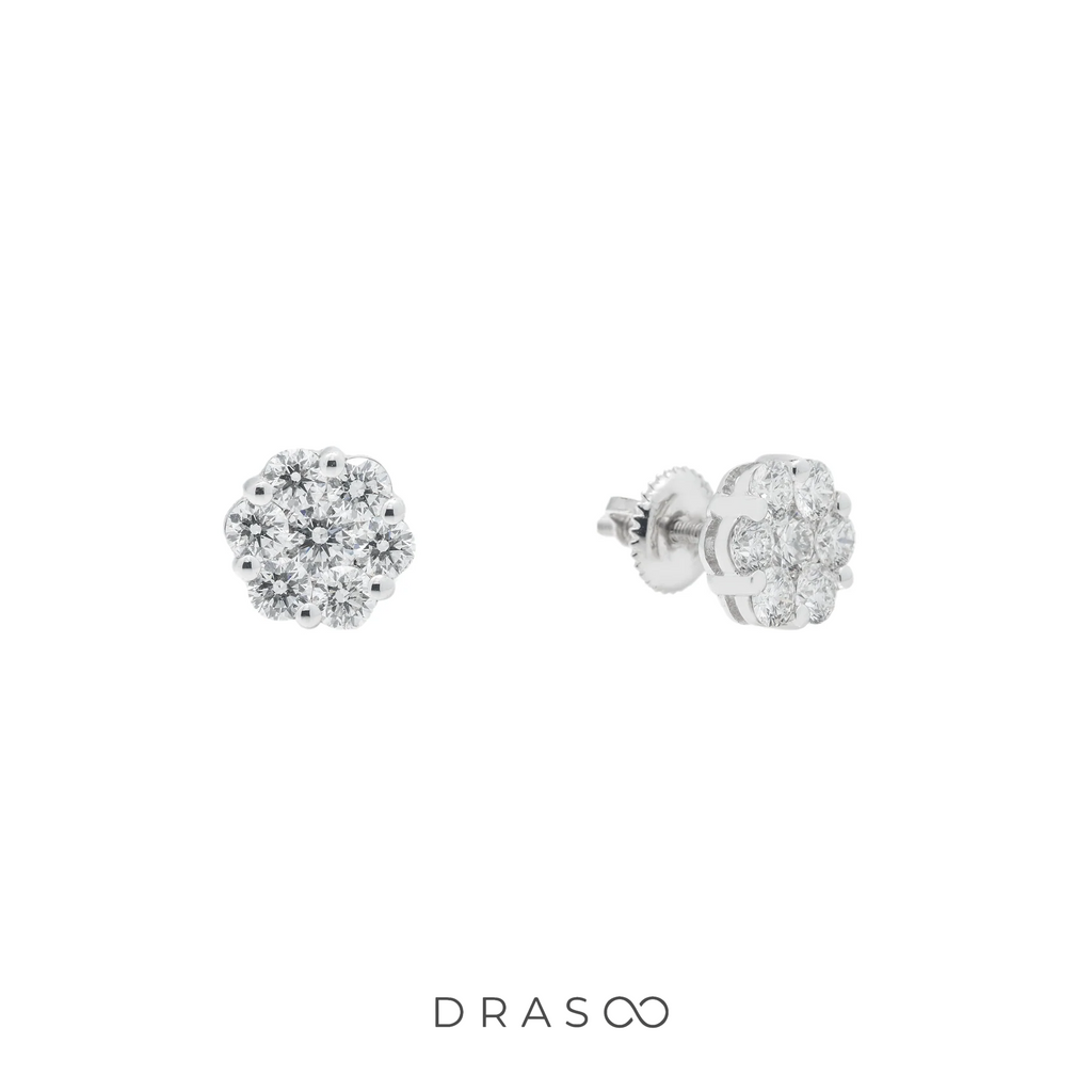 ORBIT DIAMOND CLUSTER STUDS