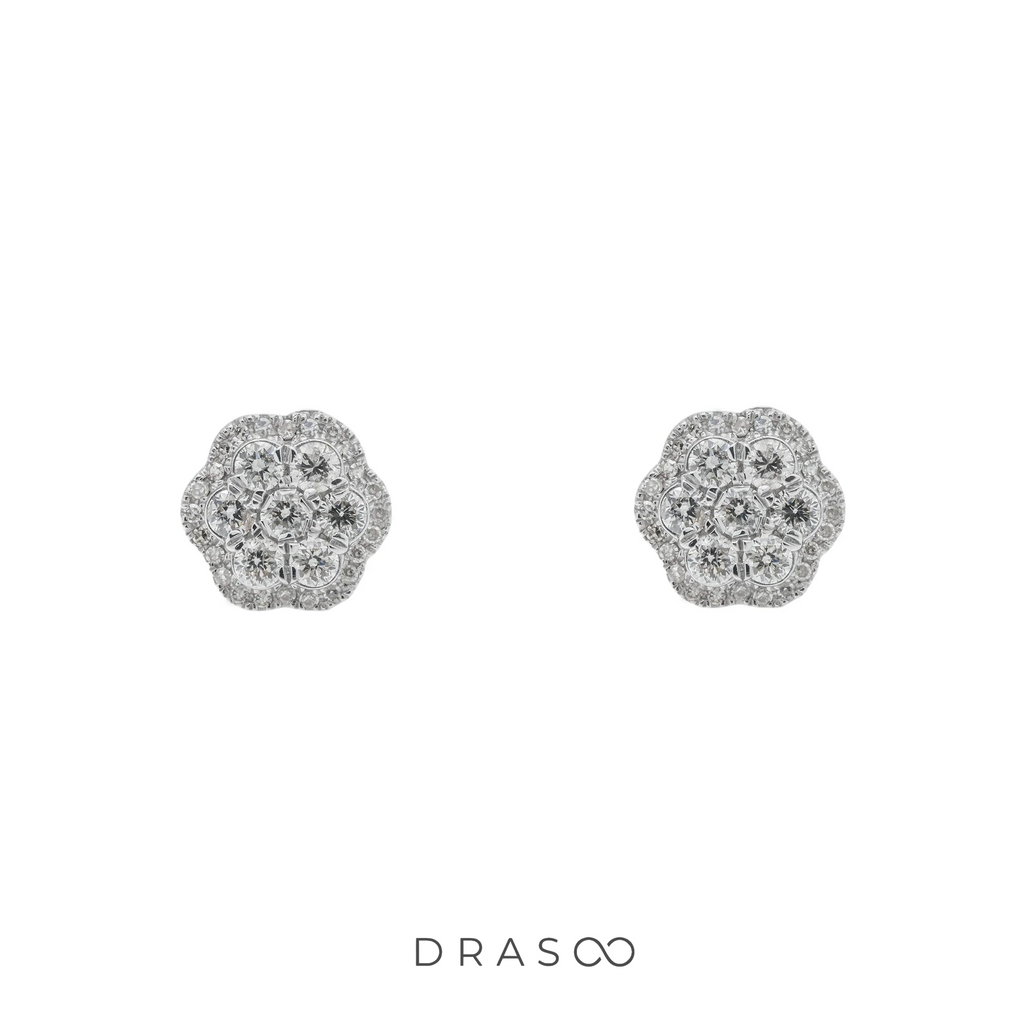 PLATINA CLUSTER STUDS