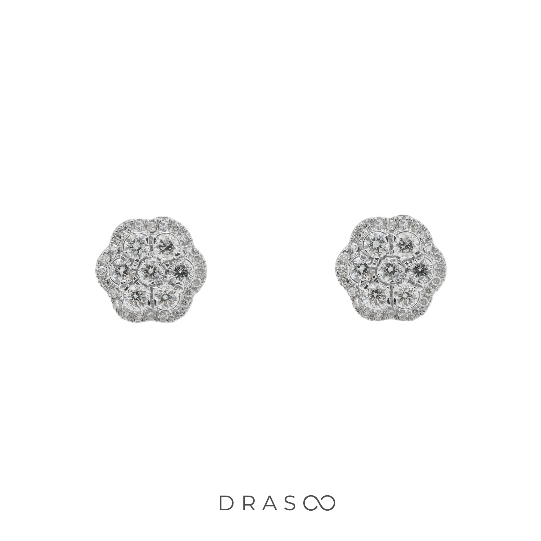 PLATINA CLUSTER STUDS