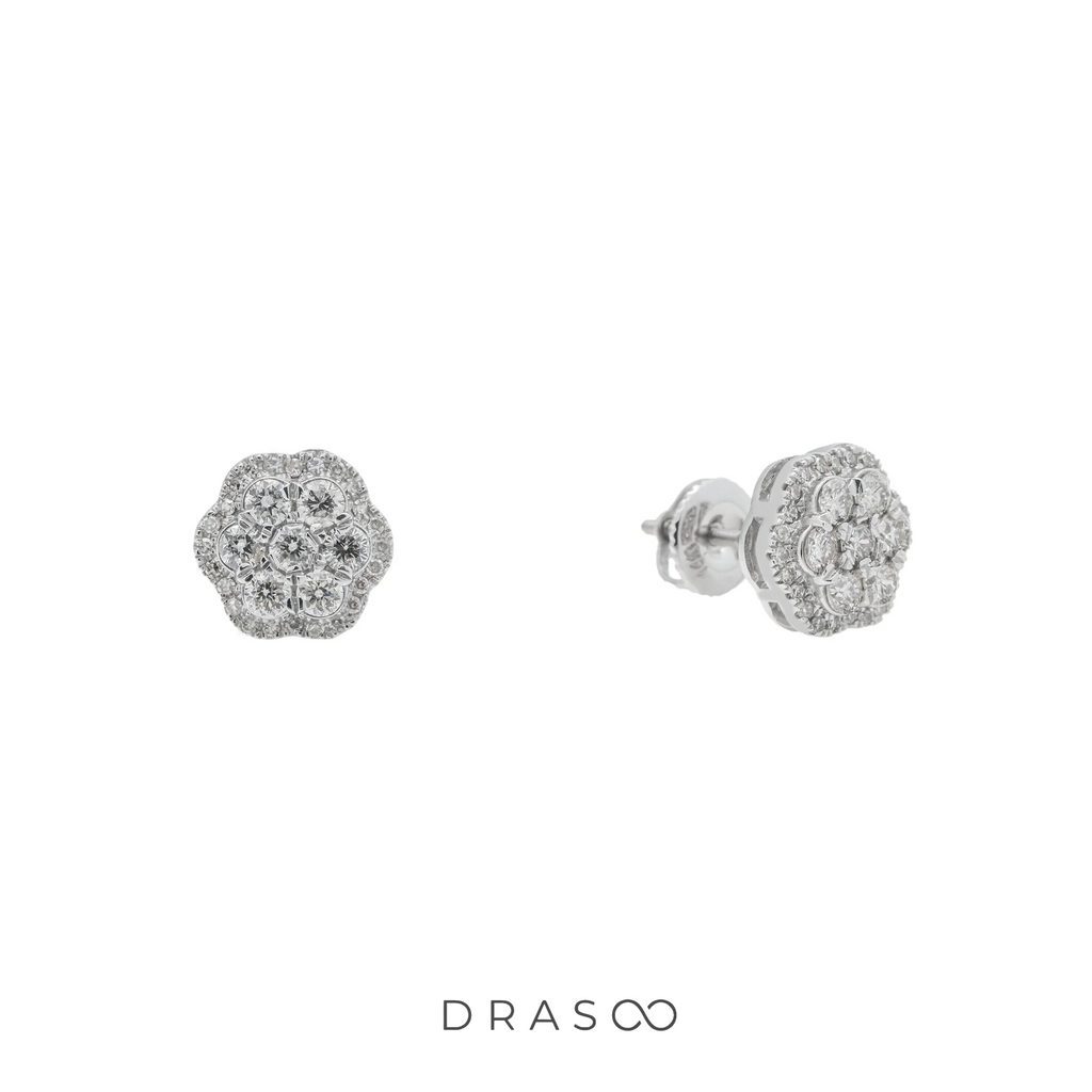 PLATINA CLUSTER STUDS