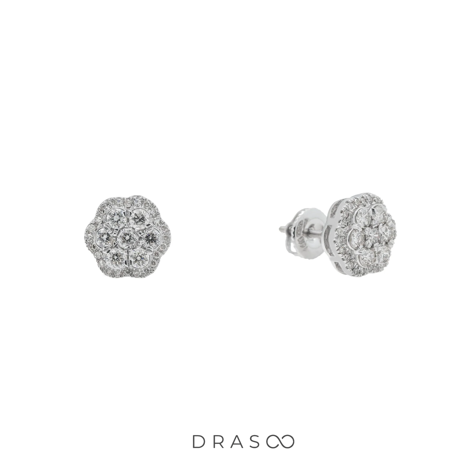 PLATINA CLUSTER STUDS