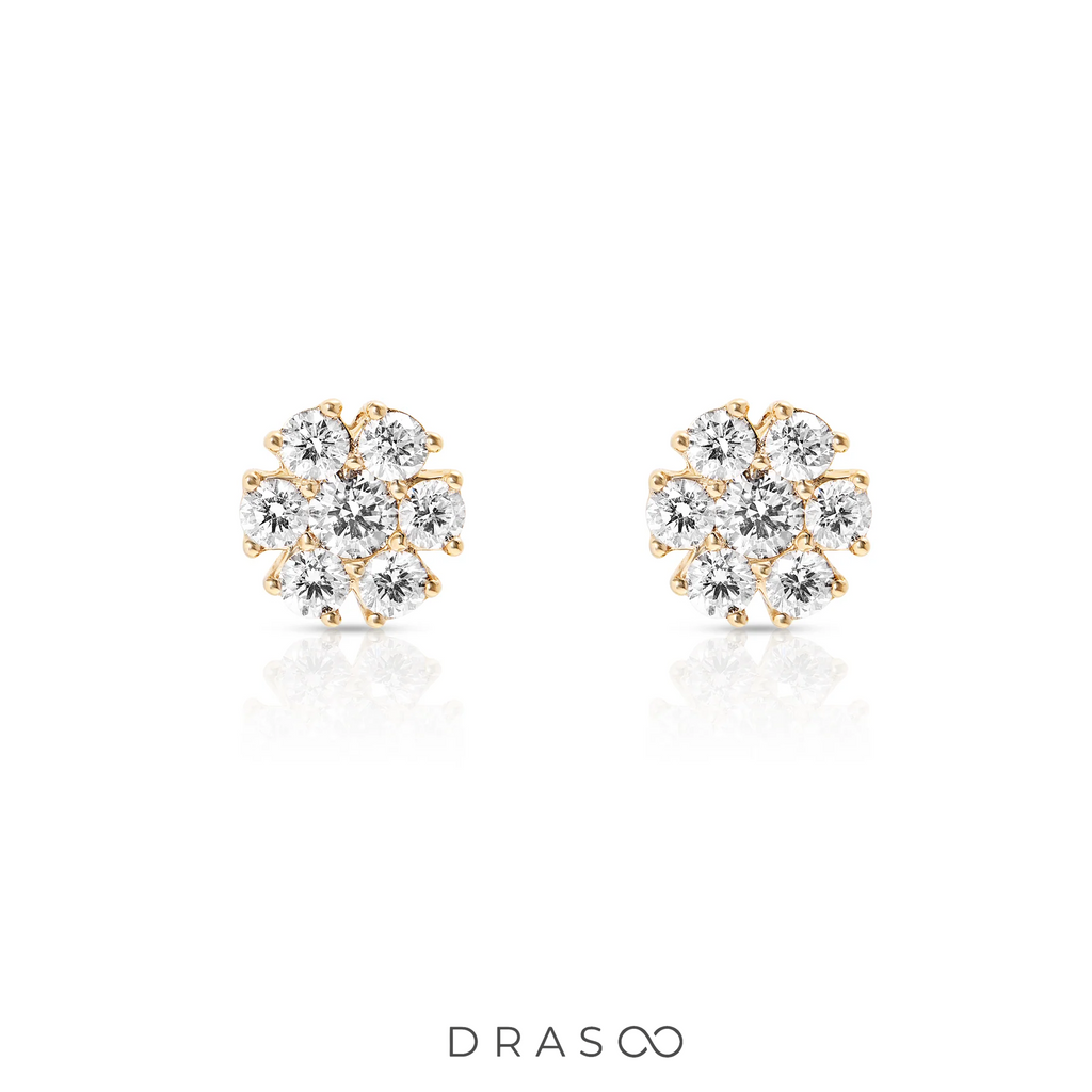 BLOOM EDGE STUD EARRINGS