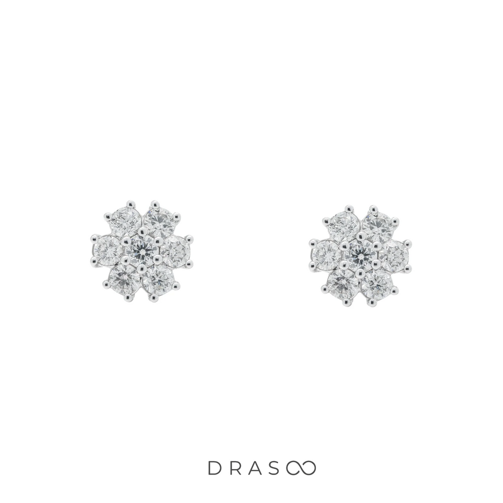 FLORA BOLD CLUSTER STUDS