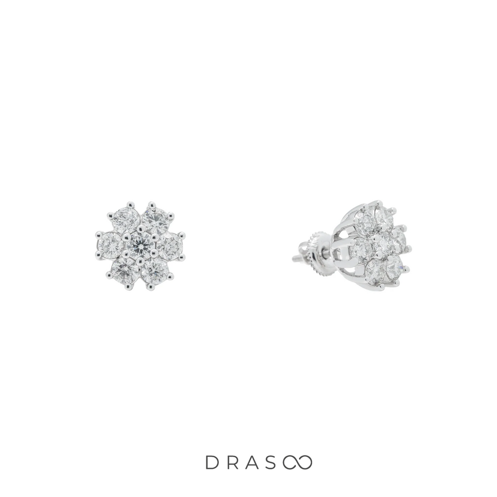 FLORA BOLD CLUSTER STUDS