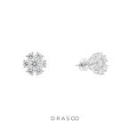 DIAMOND APEX CLUSTER STUDS